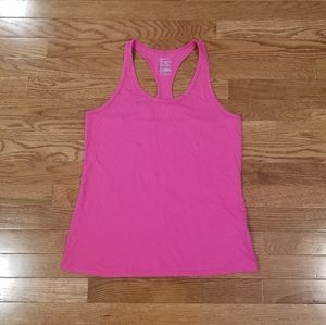 Nike pink racerback fitted tank top medium